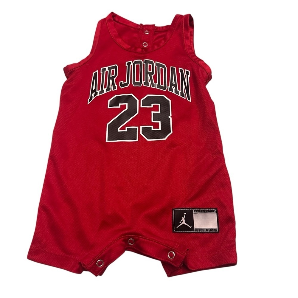 Jordan Red Air Jordan Romper Jordan Red Air Jordan Romper